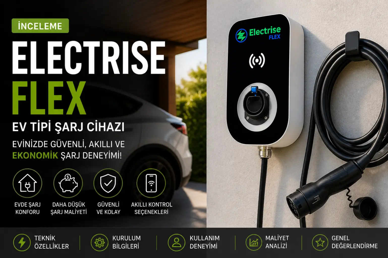 Electrise Flex Ev Tipi Şarj Cihazı İncelemesi